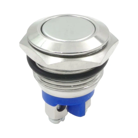 Przycisk wandaloodporny chwilowy 2A 250V, klawisz płaski