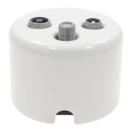 Natynkowe gniazdo TV/SAT ceramiczne białe Ceramic Loft