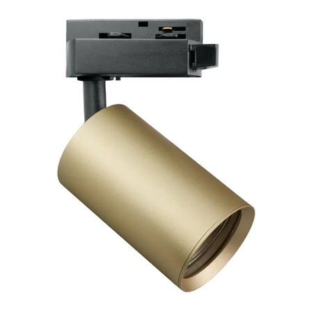 Zestaw oświetlenia szynowego X-LINE: 4 reflektory GU10, 2m szyny, złączka prosta, złoty