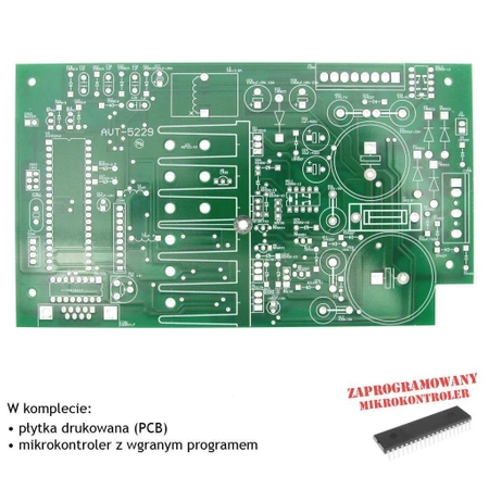 Miernik lamp elektronowych, PCB i mikroprocesor do projektu AVT5229