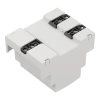 Obudowa modułowa na szynę DIN ZD1004J, 89,8 × 71,6 × 65,2 mm, ABS, szara, Kradex