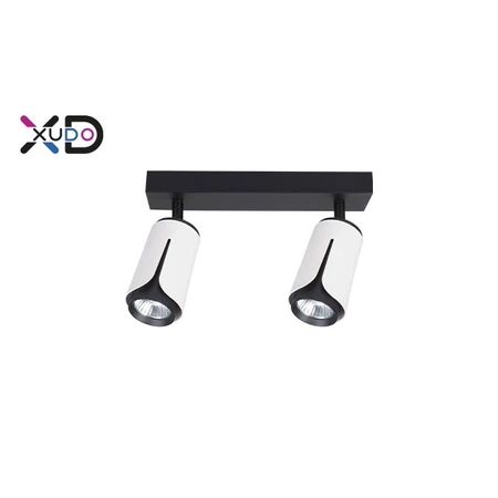 Kinkiet GU10 LED x2 biały+czarny, XUDO IK262W