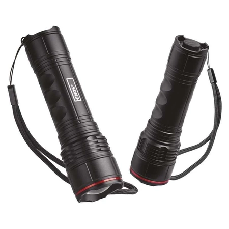 Latarka ręczna LED, 330 lm, 3 × AA, regulacja ogniskowej, obudowa metalowa, EMOS P3114