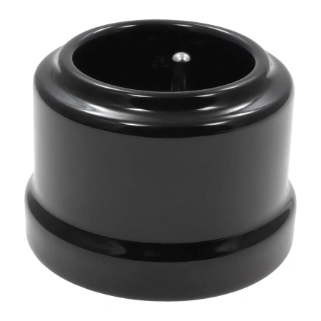 Natynkowe gniazdo pojedyncze ceramiczne czarne Ceramic Loft