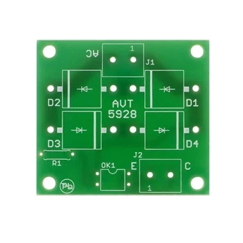 Detektor przepływu prądu AC/DC 50mA–6A z optoizolacją - PCB do projektu AVT 5928