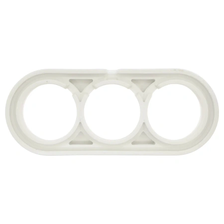 Ramka ceramiczna potrójna biała do włączników i gniazd natynkowych Ceramic Loft