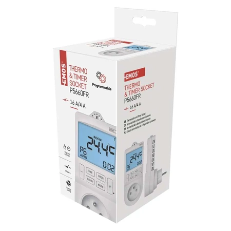 Termostat gniazdkowy z funkcją timera cyfrowego 2w1