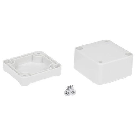 Obudowa uniwersalna z panelami bocznymi 57,1 mm × 63,2 mm × 36,7 mm z PS, kolor jasnoszary Z117J KRADEX