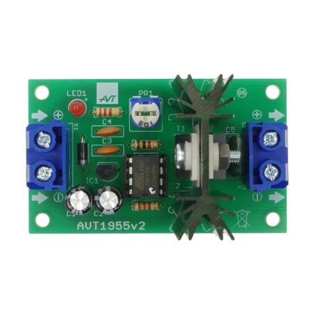 Soft start PWM do silników DC 12-24 V 10 A - zlutowany KIT AVT 1955