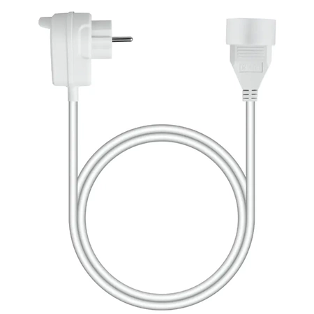 Przedłużacz 3m, 1 gniazdo przelotowe, 2300W, PS53 biały