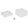 Obudowa uniwersalna Z116J, 48,9 × 51 × 36,2 mm, PS, jasnoszara, z panelami bocznymi, Kradex