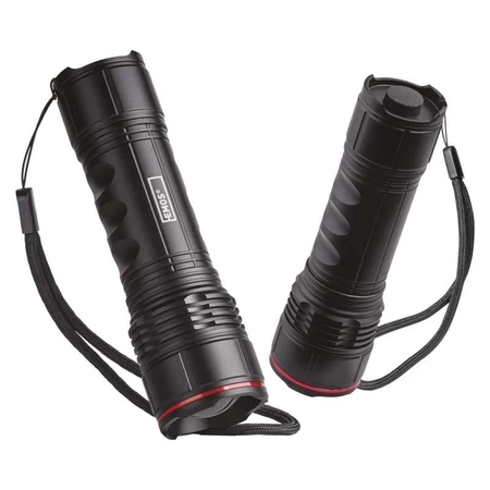 Latarka ręczna LED, 500 lm, 4 × AA, regulacja ogniskowej, obudowa metalowa, EMOS P3115