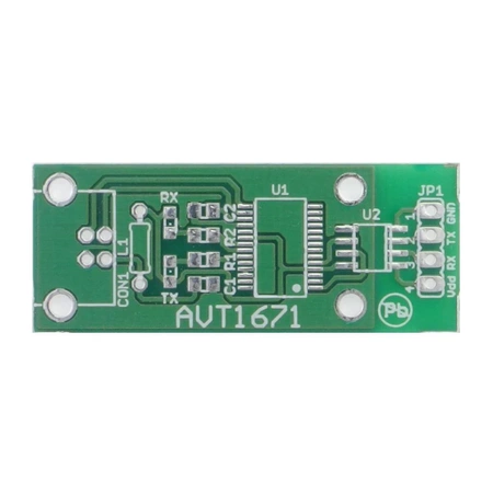 Konwerter USB - RS232 z separacją galwaniczną, PCB do projektu AVT1671