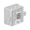 Puszka 12 przepustów 75x75x41mm IP54 szara