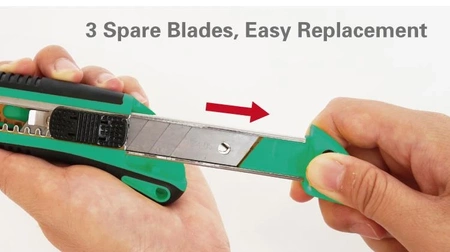 Nożyk metalowy z łamanym ostrzem i magazynkiem, DK2039 Proskit