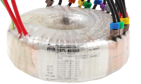 Transformator toroidalny 60VA Indel TSTL 60/003 230V (200V, 9V, 6x9V) do wzmacniaczy lampowych