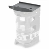 Półka do organizera Q4 QuestSystem 12 x 10,5 cm - mocowana na zatrzaski, szara