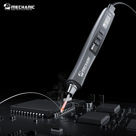 Lutownica precyzyjna Mini 210, 40 W, 180–480°C, zasilanie USB-C, groty 210, Mechanic