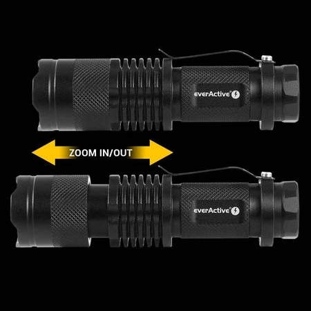 Latarka LED everActive FL-180, CREE 3W, 120-180lm, fokus