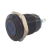 Przycisk wandaloodporny PBWB-12APW czarny POWER bistabilny 2A 250V klawisz płaski podśw niebieskie