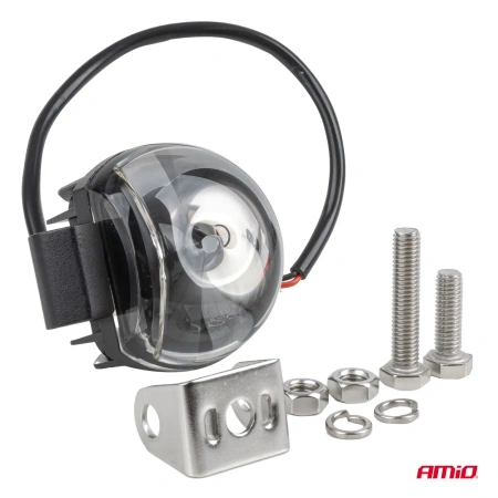Lampa bezpieczeństwa LED U-zone do wózka widłowego – czerwona strefa „U”, 10W, 10–80V, IP6K9K AMIO-04867