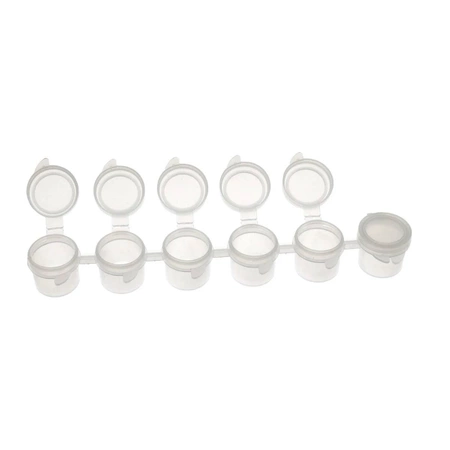 Pojemnik plastikowy 5ml - połączone zamykane pojemniki 6szt
