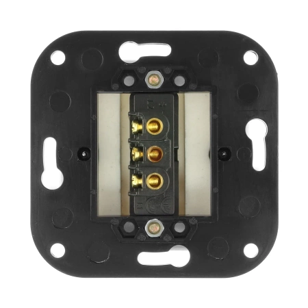 Włącznik światła schodowy ceramiczny, okrągły podtynkowy biały Ceramic Loft