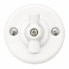 Natynkowy włącznik obrotowy schodowy biały Ceramic Classic Loft (R120M)