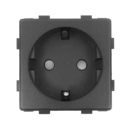 Moduł - gniazdo elektryczne Schuko - czarny - Tawoia Glass