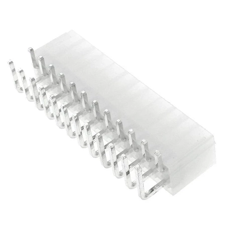 Wtyk ATX 24-stykowy męski kątowy do montażu na PCB, raster 4,20 mm, biały, KWM4505-24R