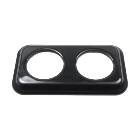 Ramka podwójna kwadratowa ceramiczna czarna Ceramic Loft