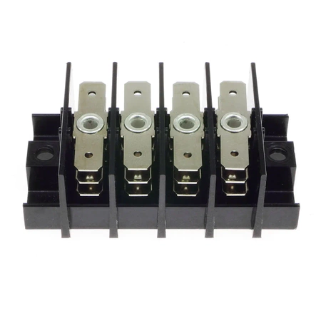 Listwa montażowa na konektory 6,3 x 0,8mm 54.886.033, 4 rzędy WECO