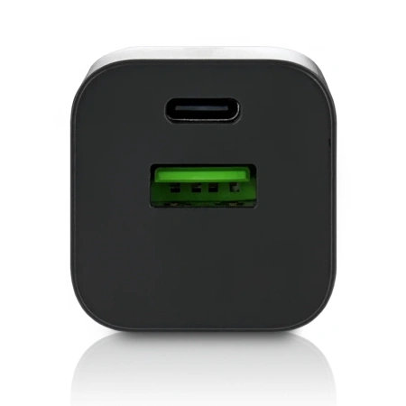 Ładowarka USB, ładowarka sieciowa, szybkie ładowanie QC3.0 + USB-C PD PPS 30W, everActive GaN SC-390QB