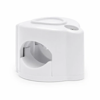 Uchwyt kabla plastikowy 42×32 mm natynkowy biały - Retro PRL