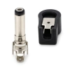 Wtyk zasilający DC 2,1/5,5/14 mm kątowy, na kabel, Vitalco