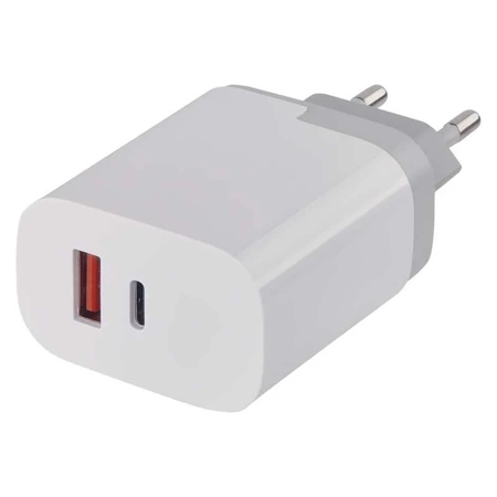 Ładowarka USB, ładowarka sieciowa USB, USB-C, PD QUICK 1.5-3A, max 30W