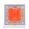 Ramka szklana grafitowa 4-modułowa Tawoia Glass