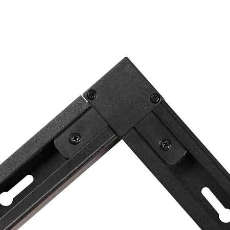 Złączka typu L do szyny, czarna
