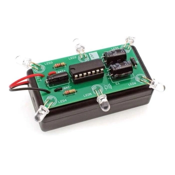Bateryjny sygnalizator optyczny 6×LED 9V z efektem rozbłysku- KIT AVT 791