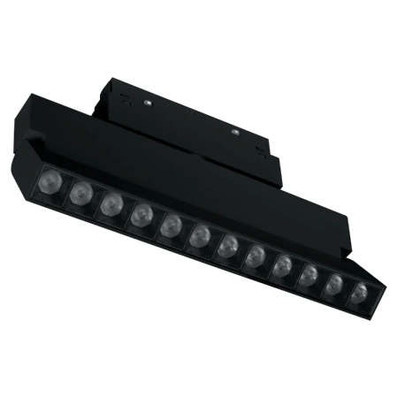 Reflektor szynowy magnetyczny liniowy regulowany 12W 960lm 4000K czarny M-LINE