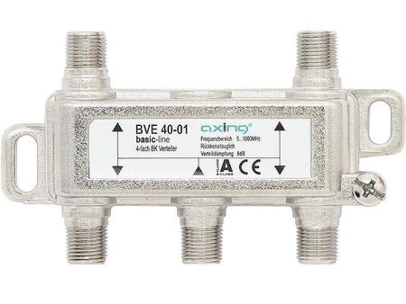 Rozgałęźnik CATV AXING BVE 40-01 1-we, 4-wy