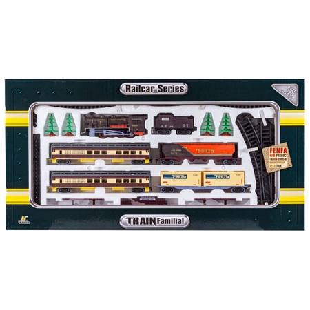 Zestaw Realistyczna Kolejka Parowóz Wagony Zajazd Tory