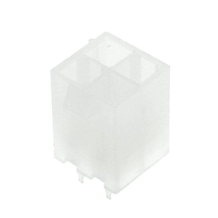 Wtyk ATX 4-stykowy męski prosty do montażu na PCB, raster 4,20 mm, biały, KWM4505-04S