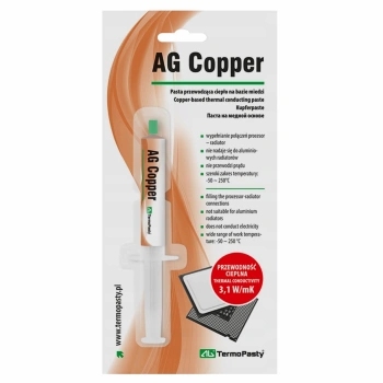 Pasta termoprzewodząca z miedzią AG Copper 4g - AGTermoPasty AGT-060