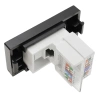 Moduł 1/2 - gniazdo RJ45 Ethernet Cat6 - czarny - kompatybilny z ramkami Tawoia Glass