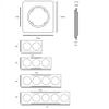 Ramka pojedyncza, plastikowa, czarna, OVAL Electromalt, OVA1001B