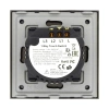Włącznik podwójny 800W - dotykowy szklany panel czarny - podtynkowy - TAWOIA Glass