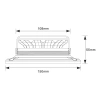 Lampa ostrzegawcza LED do pojazdu, rotacyjna, 10W, 12 LED, światło pomarańczowe, magnes, R65 R10, ALR0058