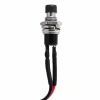 Przycisk chwilowy PBS-110 zwierny OFF-(ON), 1 A 250 V, otwór 7 mm, przewody 10 cm, czarny