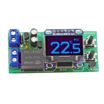 Termostat z wyświetlaczem OLED - uniTherm - zlutowany KIT AVT 5732